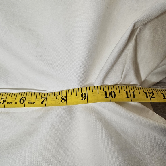 Theory Women's Off White Cropped Wide-Leg Dressy Pants Size 30 Business Casual - Picture 6 of 8